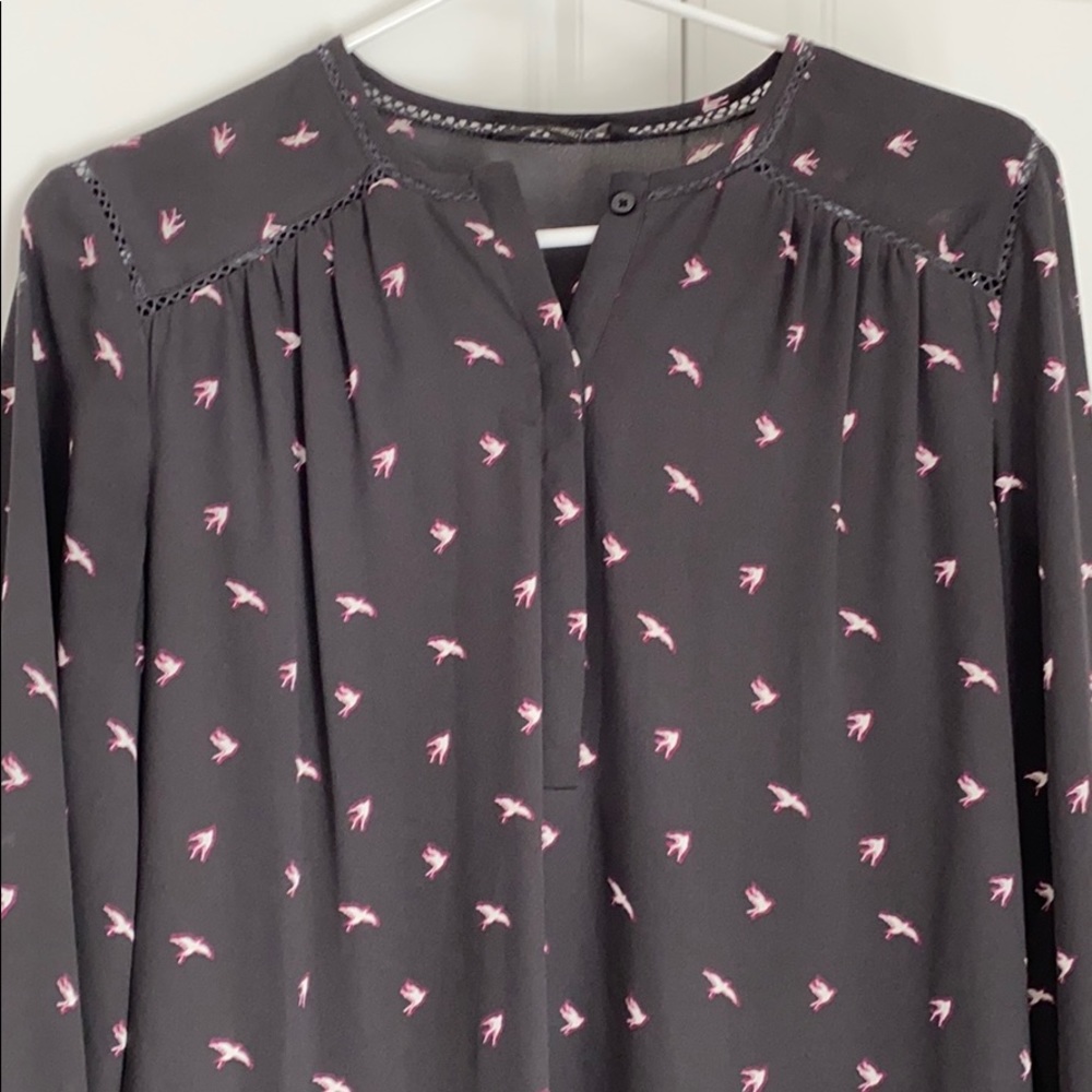 Banana Republic Shift dress with bird print